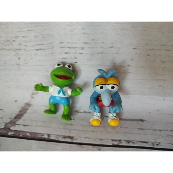 Vintage Muppet Babies KERMIT & GONZO PVC Figure 1986 McDonalds - Picture 1 of 7